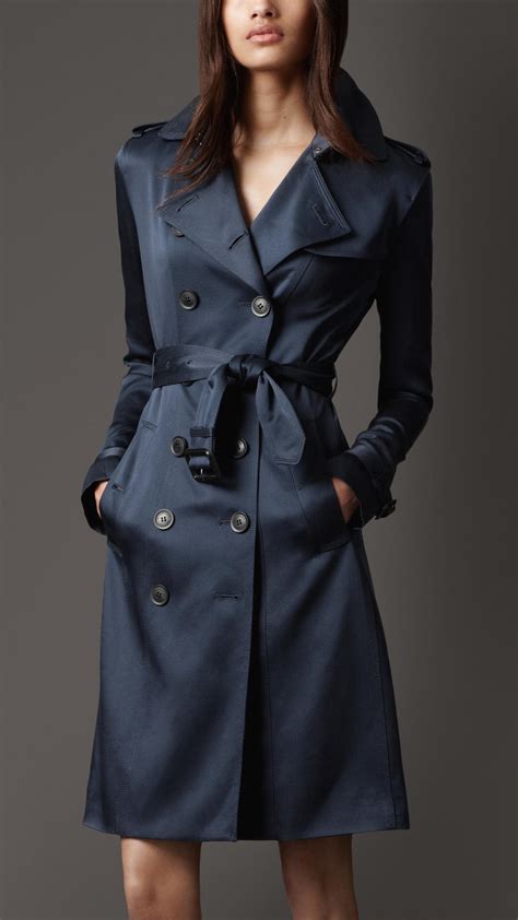 navy blue trench coat women.